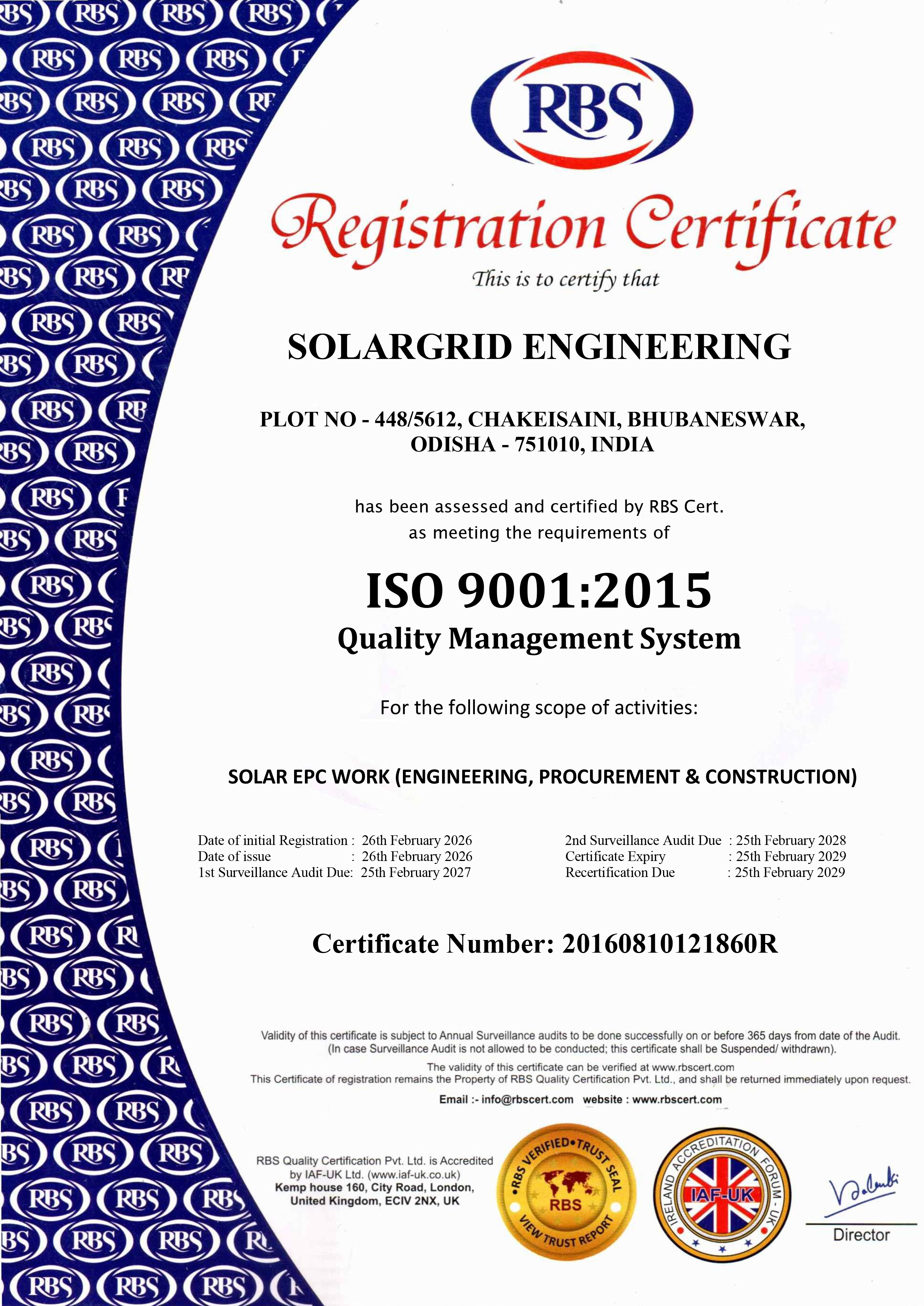 ISO Certification